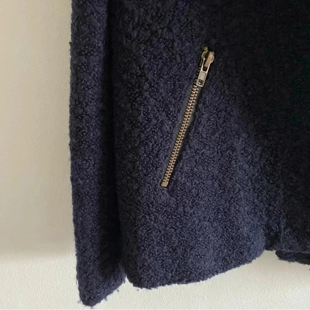 FOREVER 21‎ Zipper Boucle Moto Military structured Jacket coat - Picture 6 of 7